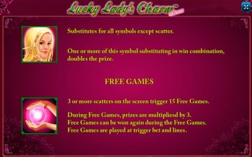 Бонусная игра игрового аппарата Lucky Ladys Charm Deluxe