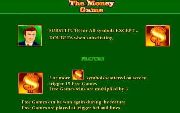 Бонусная игра игрового аппарата The Money Game